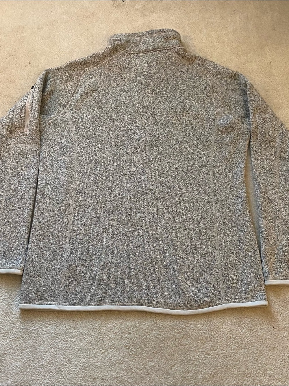 Patagonia Better Sweater 1/4 Zip Women's XL Birch White Fleece 25617 - Picture 3 of 11